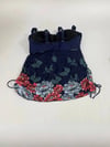 Kadın Lacivert Çiçek Desenli Elbise Model  Slipli Tankini HZL24S-LC4009