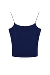 Kadın Lacivert İp Askılı Örme Body Bluz HZL24S-ZK11001