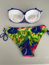 Kadın Saks Mavi Taş İşlemeli Astarlı Bikini Takım HZL25S-LC3334