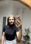 Kadın Siyah Büzgü Detay Yarım Kol Sandy Bluz HZL25S-FRY121741