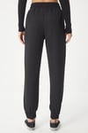 Kadın Siyah Cepli Kordon Kemerli Jogger Eşofman Pantolon HZL25W-BD166741