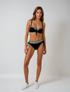 Kadın Siyah Etnik Desenli Bikini Takım HZL25S-LC2218