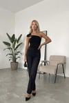 Kadın Siyah Gold Toka Detay Omuz Drape Detaylı Sandy Bluz HZL26W-FRY123741