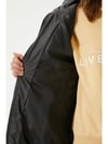 Kadın Siyah Kapşonlu Uzun Oversize Şişme Mont HZL22W-BD151201
