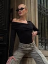 Kadın Siyah Tek Omuz Asimetrik Kesim Bodysuit HZL25W-ZK11521