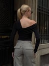 Kadın Siyah Tek Omuz Asimetrik Kesim Bodysuit HZL25W-ZK11521