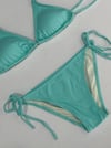 Kadın Su Yeşili Boyundan İp Bağlamalı Üçgen Bikini Takımı HZL25S-LC5005