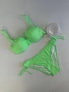 Kadın Yeşil Taş İşlemeli 3 Parça Bikini Takım HZL25S-LC3315