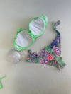 Kadın Yeşil Taş İşlemeli 3 Parça Bikini Takım HZL25S-LC3315