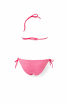 Kız Çocuk Pembe Çizgi Figürlü İp Bağlamalı Bikini Takım HZL25S-LC842