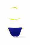 Kız Çocuk Pembe Lacivert Unicorn Temalı Bikini Takım HZL25S-LC19049