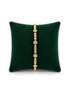 14K Gold 3 Kare 1 Taş VIP Bileklik (17+2 cm)