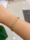 14K Gold Baton Model Taşlı VIP Bileklik (17+2 cm)