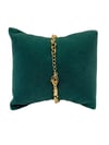 14K Gold Baton Yonca Desenli Bileklik (15+2 CM)