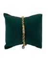 14K Gold Baton Yonca Desenli Bileklik (15+2 CM)