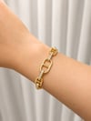14K Gold Döküm Messy VIP Bileklik (17+2 cm)