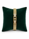 14K Gold Full Taş Hasır Örme VIP Bileklik (17+2 cm)