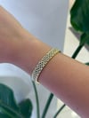 14K Gold Full Taş Hasır Örme VIP Bileklik (17+2 cm)