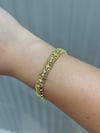 14K Gold Minik Taşlı Balık Sırtı VIP Bileklik (17+2 cm)