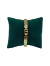 14K Gold Orta Plakası Full Taşlı Kordon VIP Bileklik (17+2 cm)
