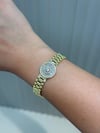 14K Gold Premium Saat Şeklinde VIP Bileklik (17+2 CM)