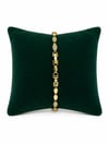 14K Gold Renk Badem Petek VIP Bileklik (17+2 cm)