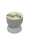 14K Gold Renk Basic Dikdörtgen VIP Küpe (2 CM)
