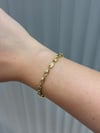 14K Gold Renk Burgu Model VIP Bileklik (17+2 cm)
