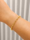14K Gold Renk Döküm VIP Zincir Bileklik (17+2 cm)