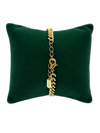 14K Gold Renk Düğme Taşlı VIP Bileklik (17+2 cm)