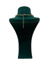 14K Gold Renk Firuze Taşlı VIP Ataç Kolye (60+5 CM)