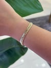 14K Gold Renk Hasır Örme VIP Bileklik (17+2 cm)