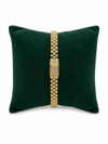 14K Gold Renk Hasır Vintage Ortası Taşlı VIP Bileklik (17+2 CM)