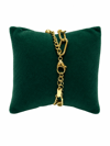 14K Gold Renk İkili Yıldız VIP Bileklik (17+2 cm)