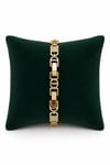 14K Gold Renk İnce Döküm Gurmet VIP Bileklik (17+2 cm)