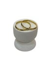 14K Gold Renk İnce Orta Boy VIP Küpe (3 CM)