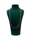 14K Gold Renk Kalın Ataç VIP Zincir Kolye (60 CM)