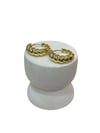 14K Gold Renk Kalın Burgu VIP Halka Küpe (2 CM)