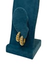 14K Gold Renk Kalın Burgu VIP Halka Küpe (2 CM)