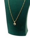 14K Gold Renk Kuyum İşçiliğinde Göz Uçlu VIP Kolye (64+5 CM)