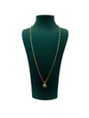 14K Gold Renk Kuyum İşçiliğinde Göz Uçlu VIP Kolye (64+5 CM)
