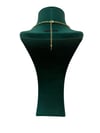 14K Gold Renk Kuyum İşçiliğinde Göz Uçlu VIP Kolye (64+5 CM)