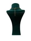 14K Gold Renk Mavi Baget Taşlı VIP Kolye (46+5 CM)