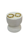 14K Gold Renk Mini Boy Basic VIP Halka Küpe (1,5 CM)