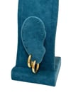 14K Gold Renk Mini Boy Basic VIP Halka Küpe (1,5 CM)