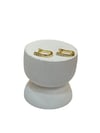 14K Gold Renk Mini Pırlanta Taş VIP Küpe (1 CM)
