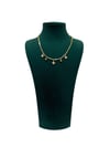 14K Gold Renk Minimal Yonca Figürlü Dorikalı VIP Kolye (45+5 CM)