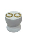 14K Gold Renk Orta Boy Dorika VIP Küpe (2 CM)