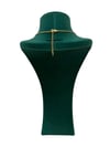 14K Gold Renk Ortası Düz Plaka VIP Kolye (45+5 CM)
