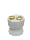 14K Gold Renk Petek Model VIP Mini Küpe (1,5 CM)